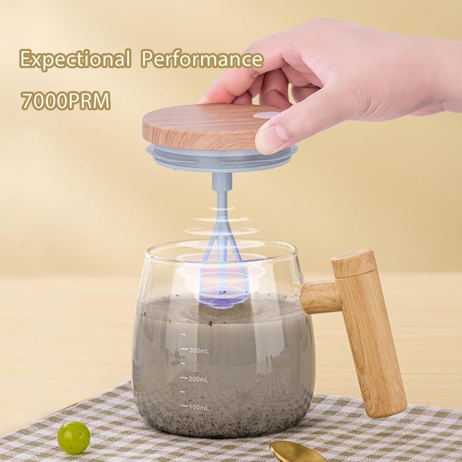 Self-Stirring Mug (400ml) – USB Rechargeable | Smooth Blends in Seconds | Travel-Friendly