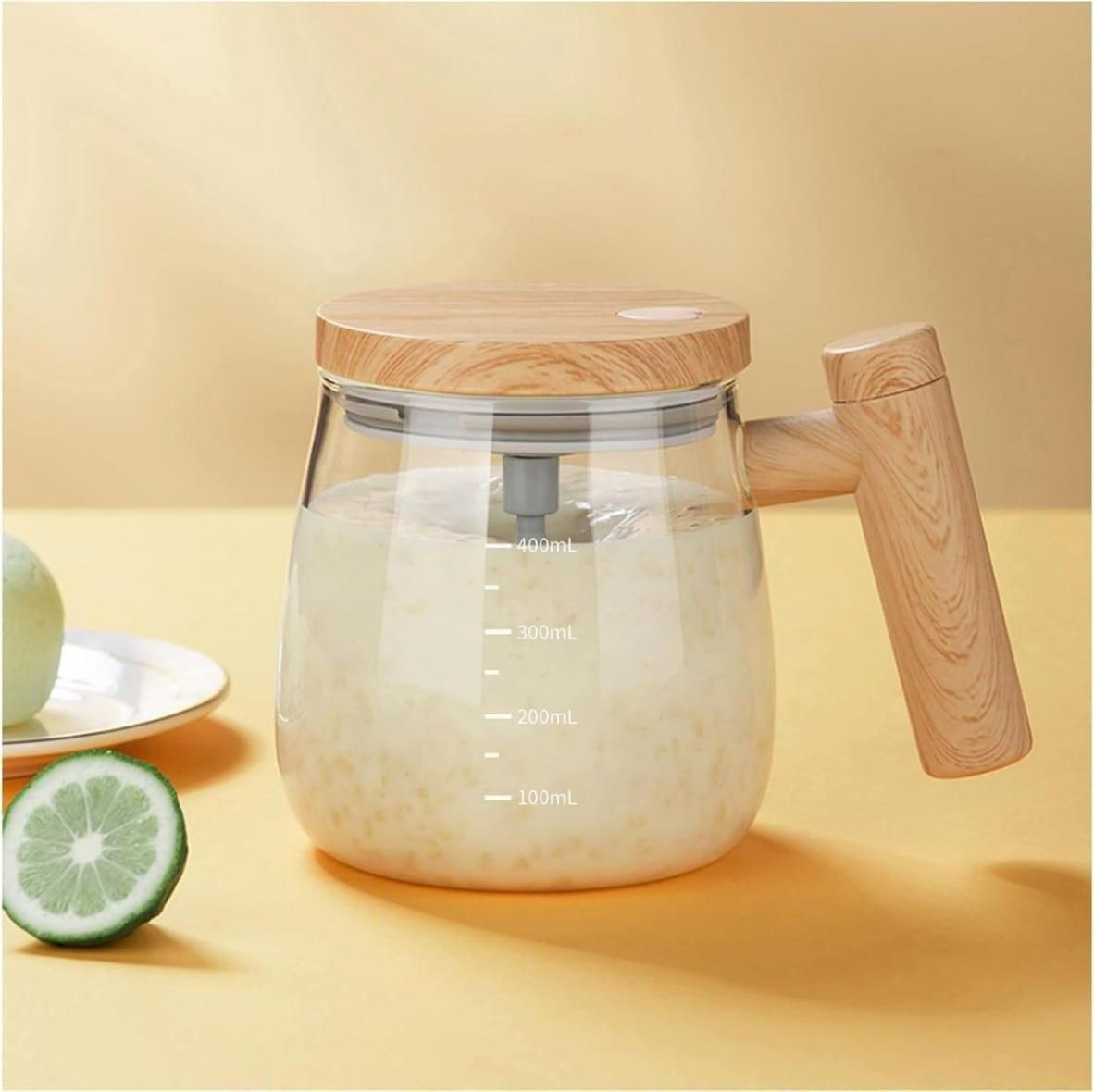 Self-Stirring Mug (400ml) – USB Rechargeable | Smooth Blends in Seconds | Travel-Friendly